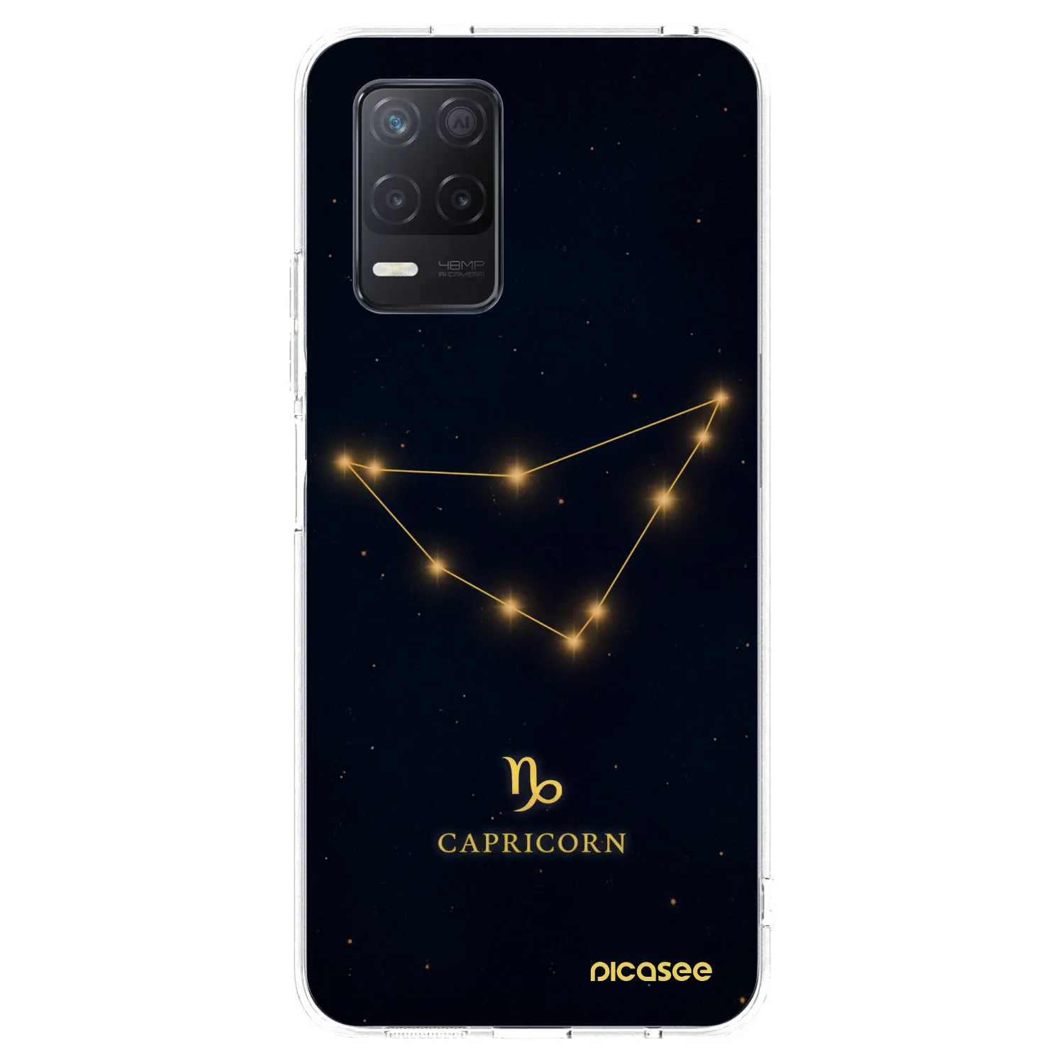 Picasee silikonski prozorni ovitek za Realme 8 5G - CAPRICORN