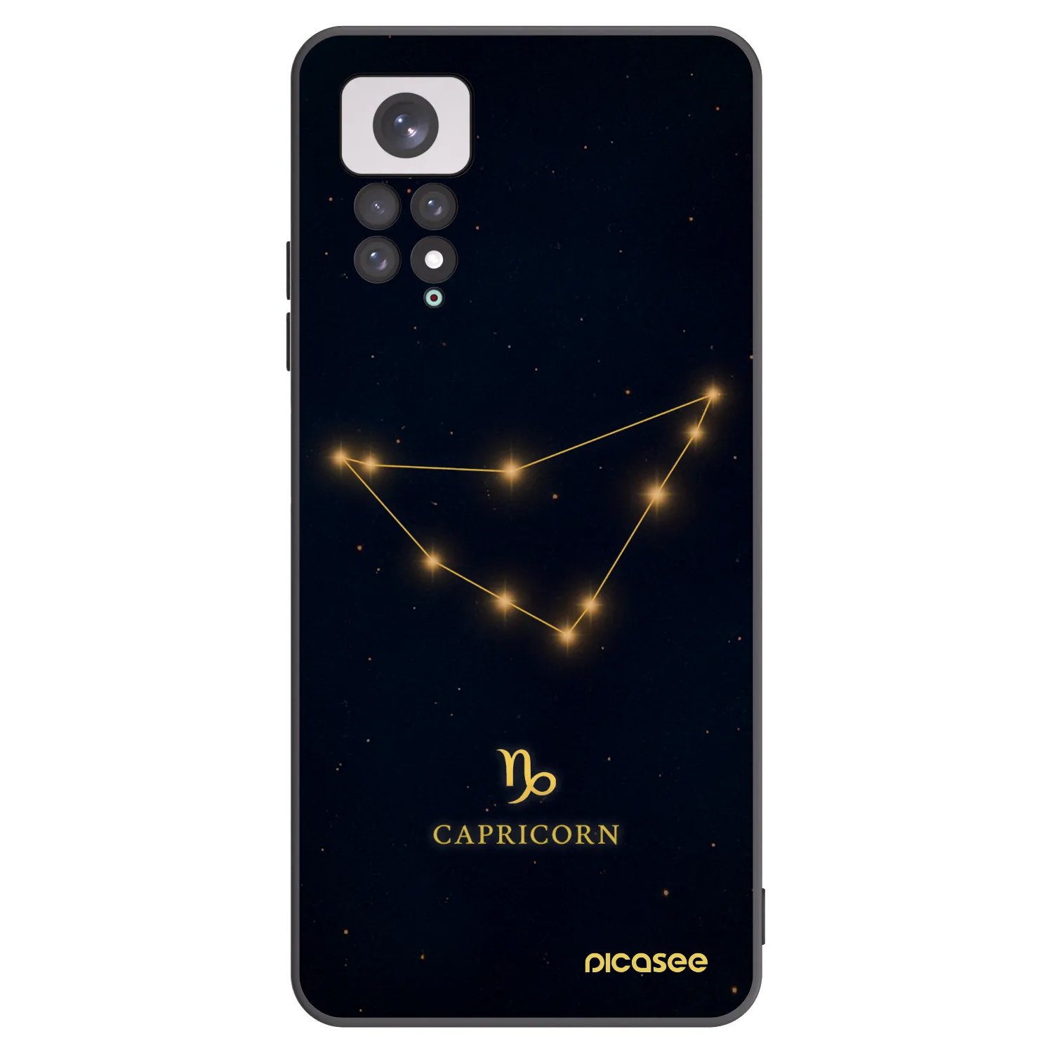 Picasee silikonski črni ovitek za Xiaomi Redmi Note 11 - CAPRICORN