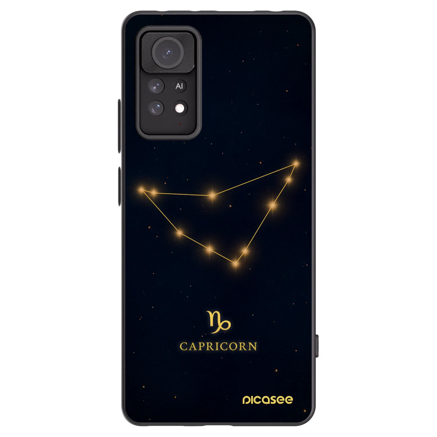 Picasee silikonski črni ovitek za Xiaomi Redmi Note 11 Pro 5G - CAPRICORN