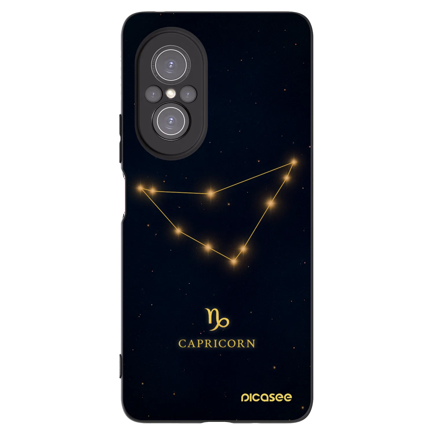 Picasee silikonski črni ovitek za Huawei Nova 9 SE - CAPRICORN