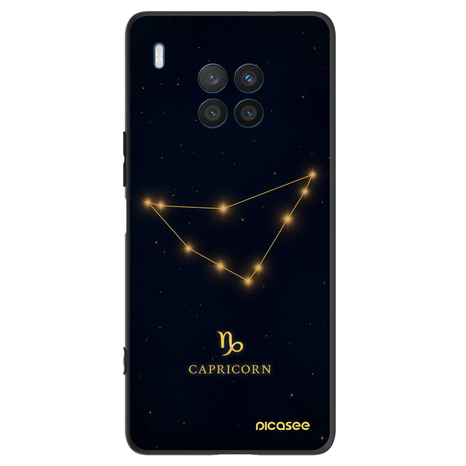 Picasee silikonski črni ovitek za Honor 50 Lite - CAPRICORN