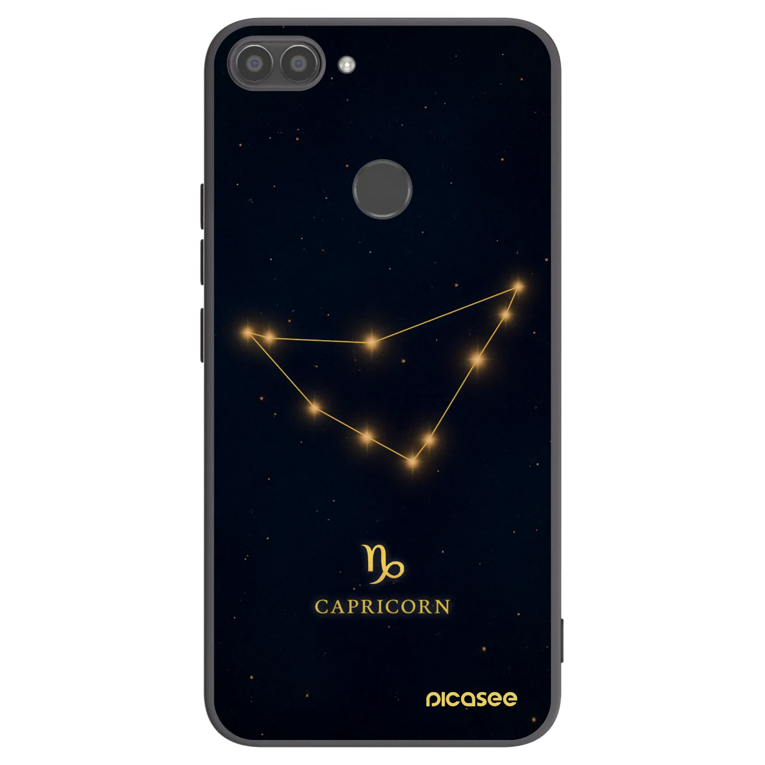 Picasee silikonski črni ovitek za Huawei P Smart - CAPRICORN