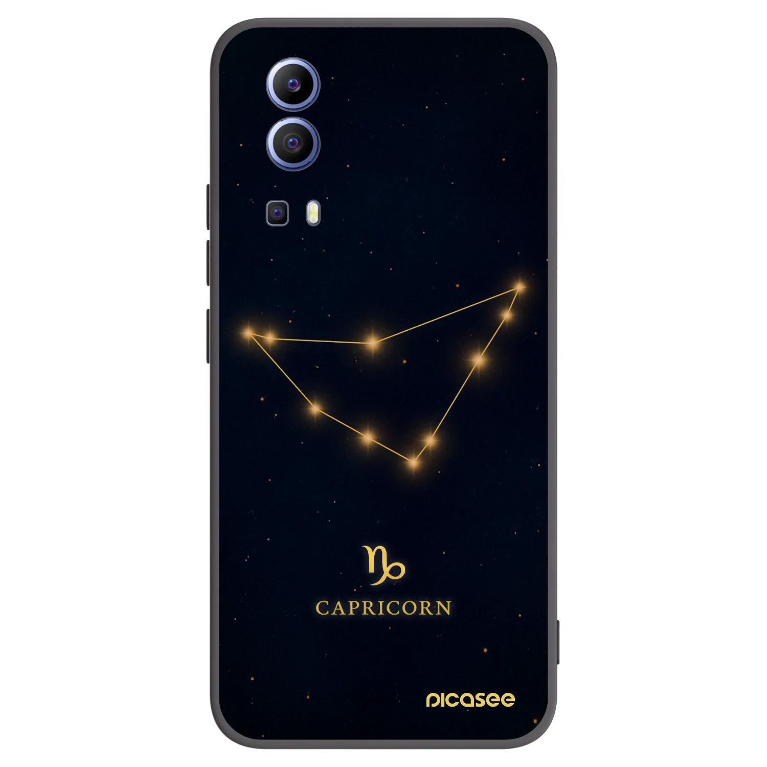 Picasee silikonski črni ovitek za Vivo Y52 5G - CAPRICORN