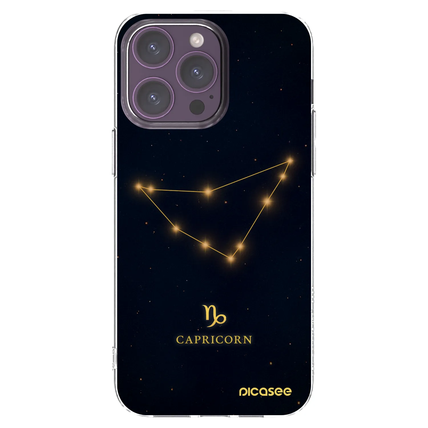 Picasee silikonski prozorni ovitek za Apple iPhone 14 Pro Max - CAPRICORN