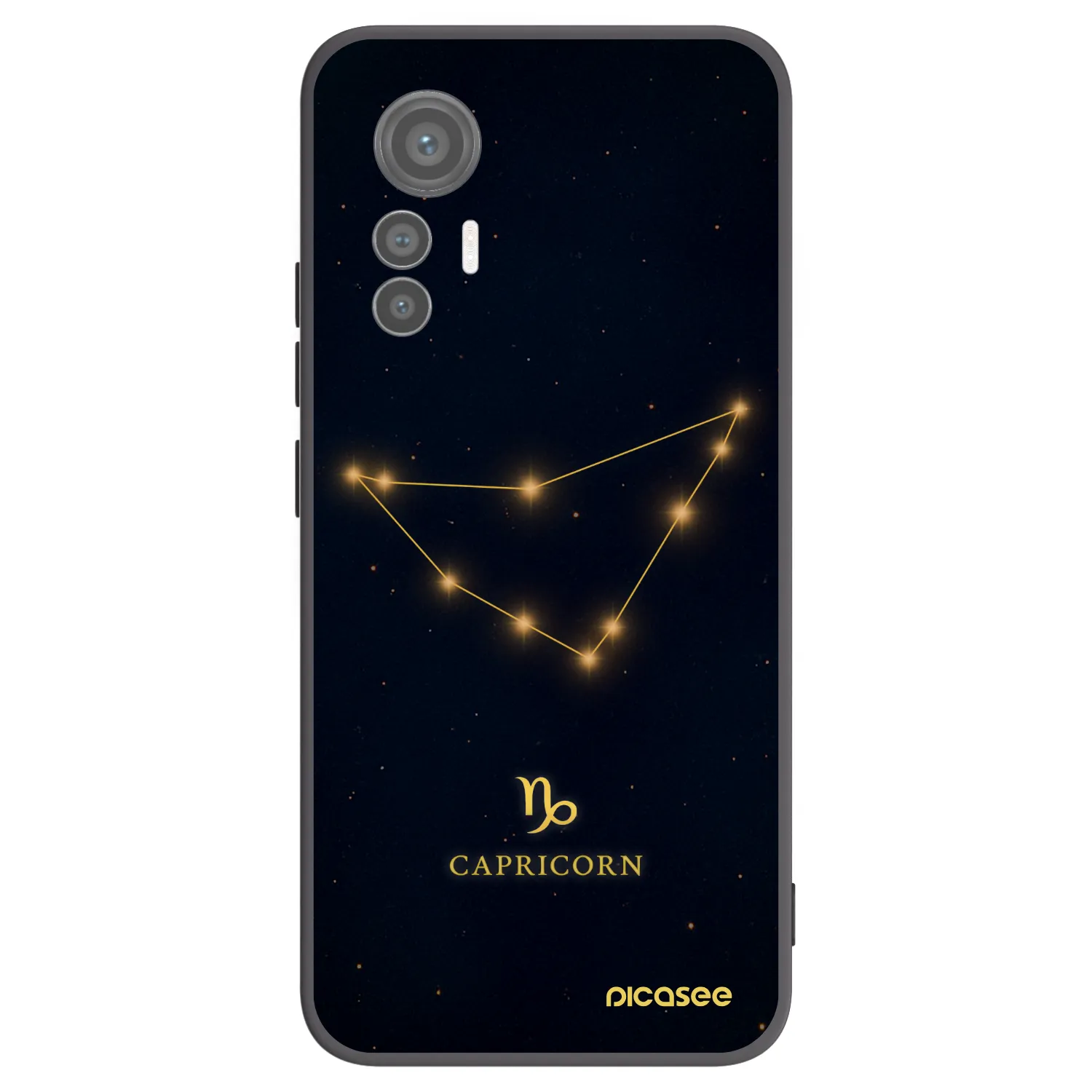 Picasee silikonski črni ovitek za Xiaomi 12 Lite - CAPRICORN