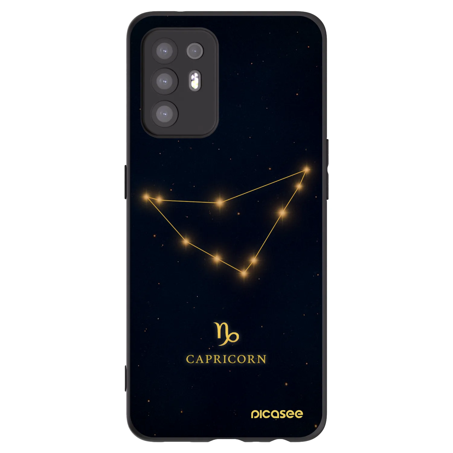 Picasee silikonski črni ovitek za OPPO A94 5G - CAPRICORN