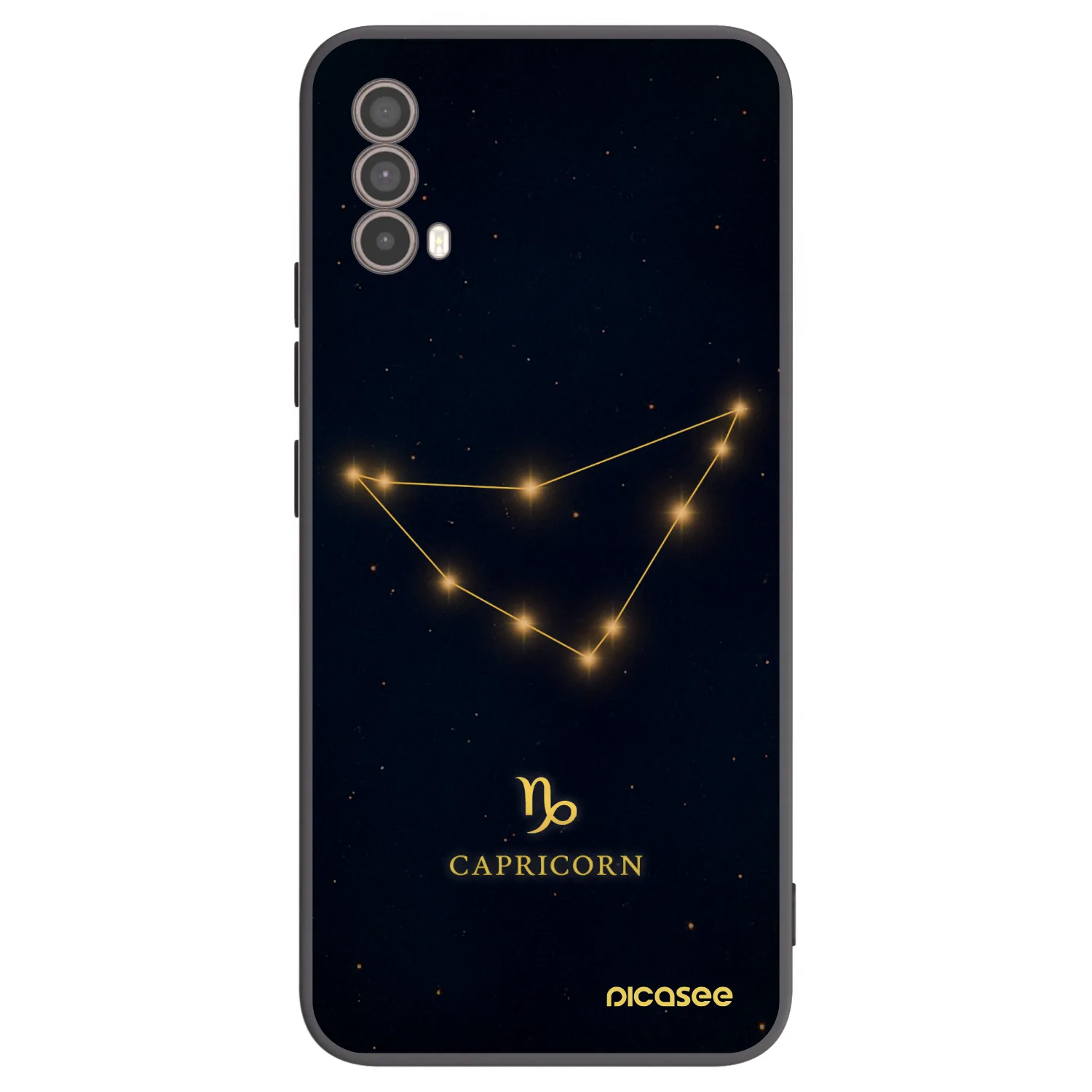 Picasee silikonski črni ovitek za Motorola Moto E40 - CAPRICORN