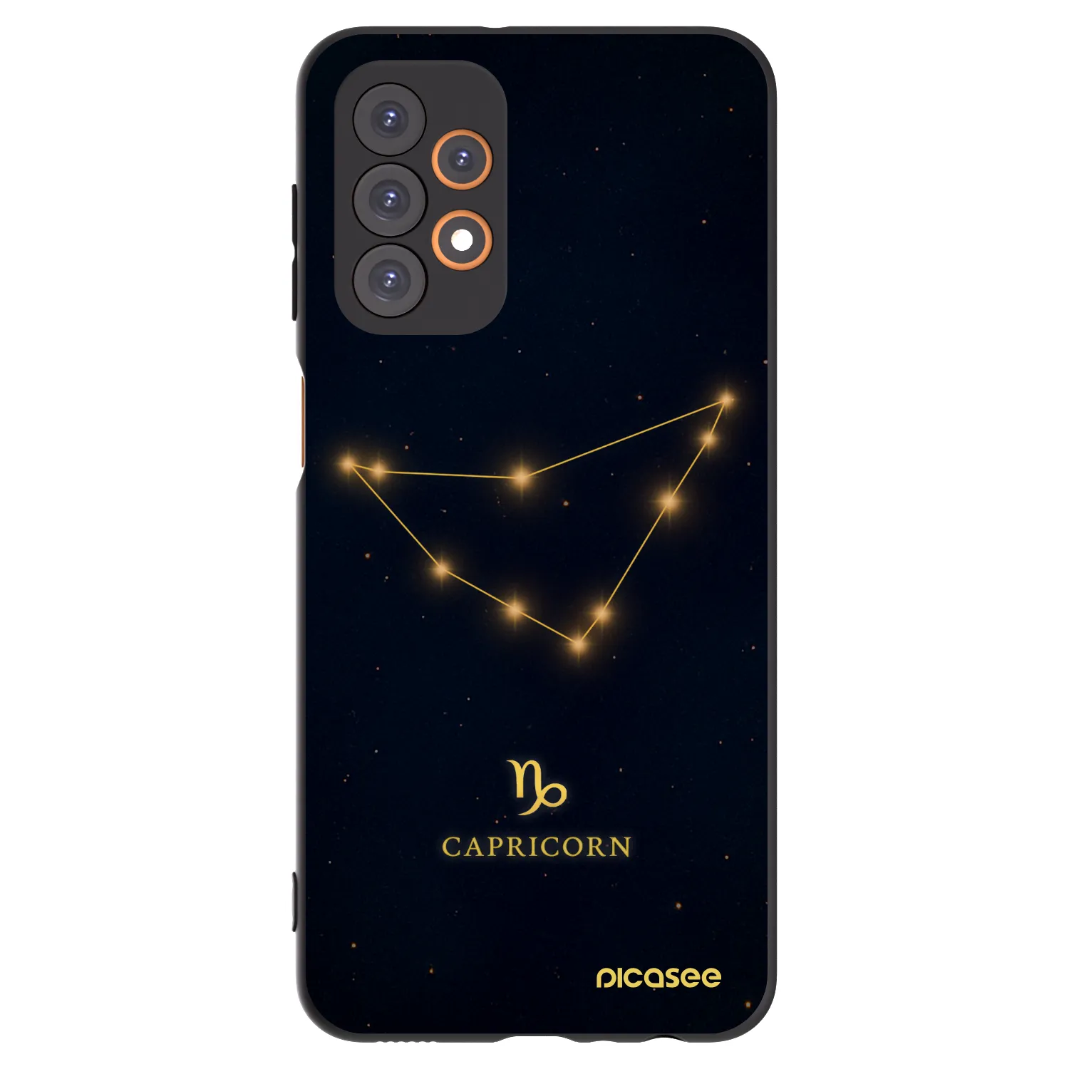 Picasee silikonski črni ovitek za Samsung Galaxy A23 A236B 5G - CAPRICORN