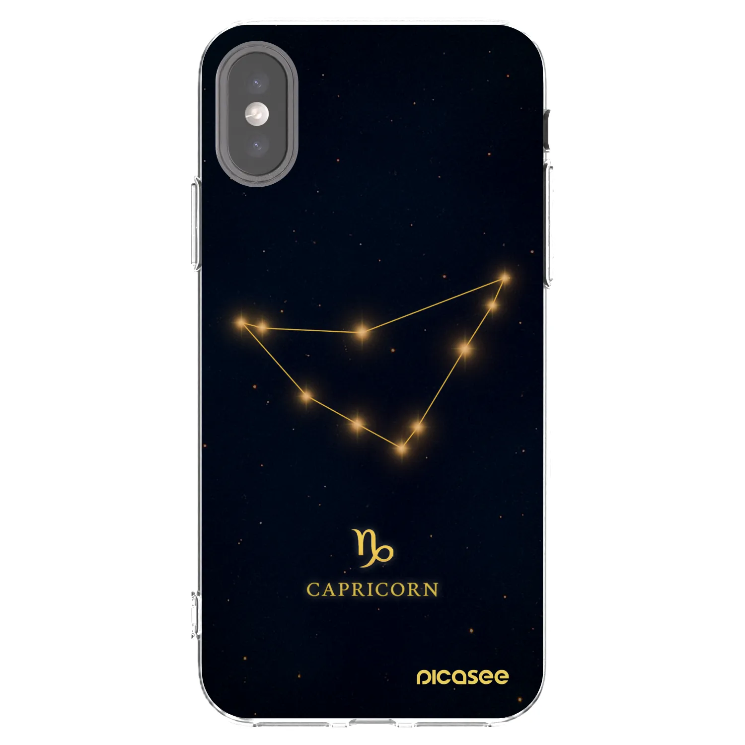 Picasee silikonski prozorni ovitek za Apple iPhone X/XS - CAPRICORN