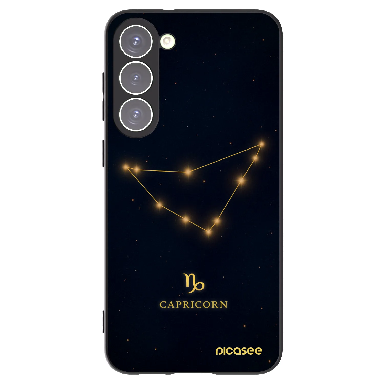 Picasee silikonski črni ovitek za Samsung Galaxy S23+ 5G - CAPRICORN