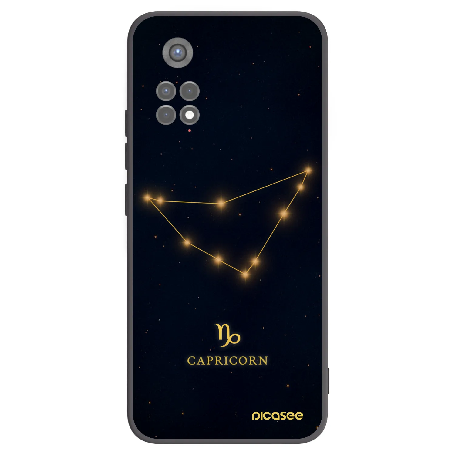 Picasee silikonski črni ovitek za Xiaomi Redmi Note 11S 5G - CAPRICORN