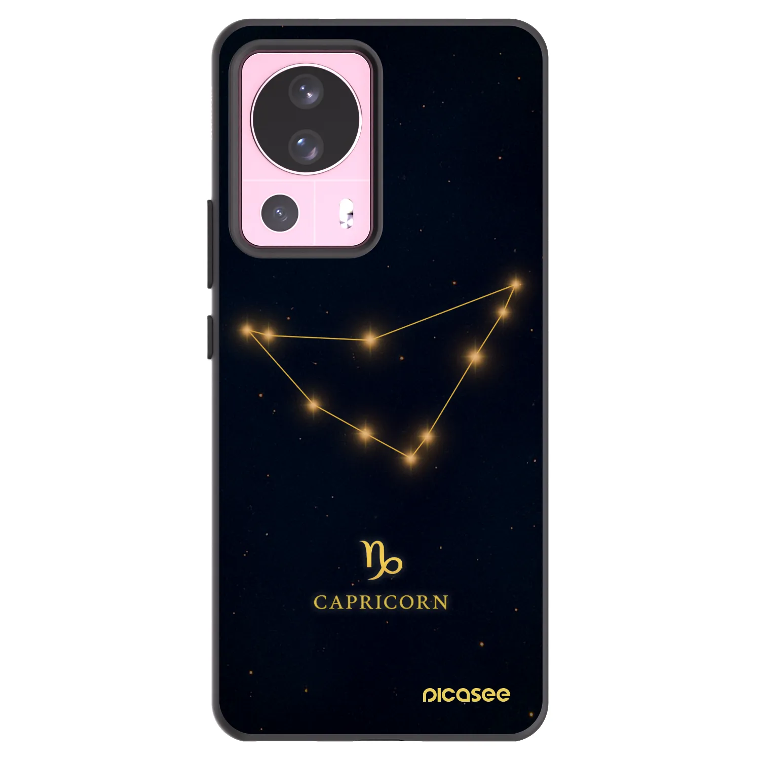 Picasee silikonski črni ovitek za Xiaomi 13 Lite - CAPRICORN