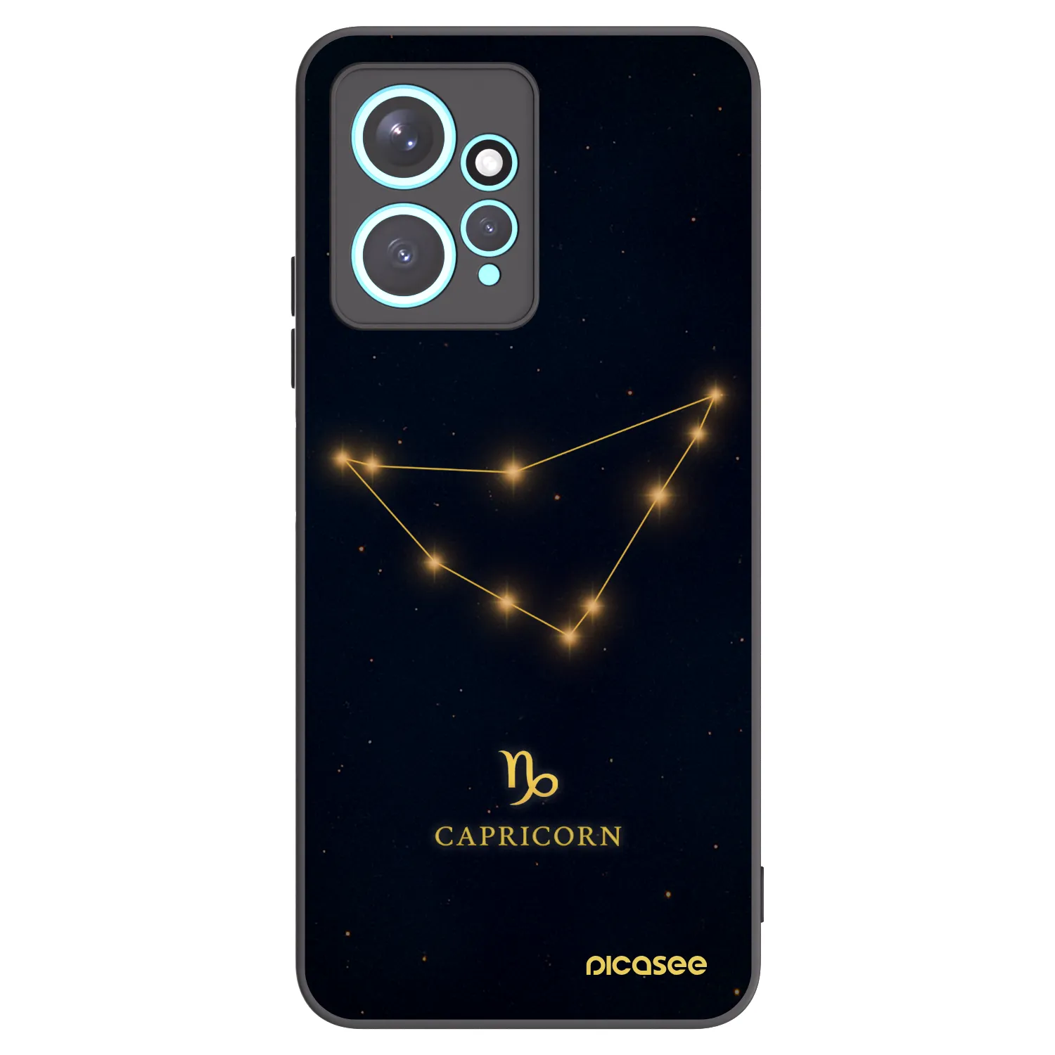 Picasee silikonski črni ovitek za Xiaomi Redmi Note 12 4G - CAPRICORN