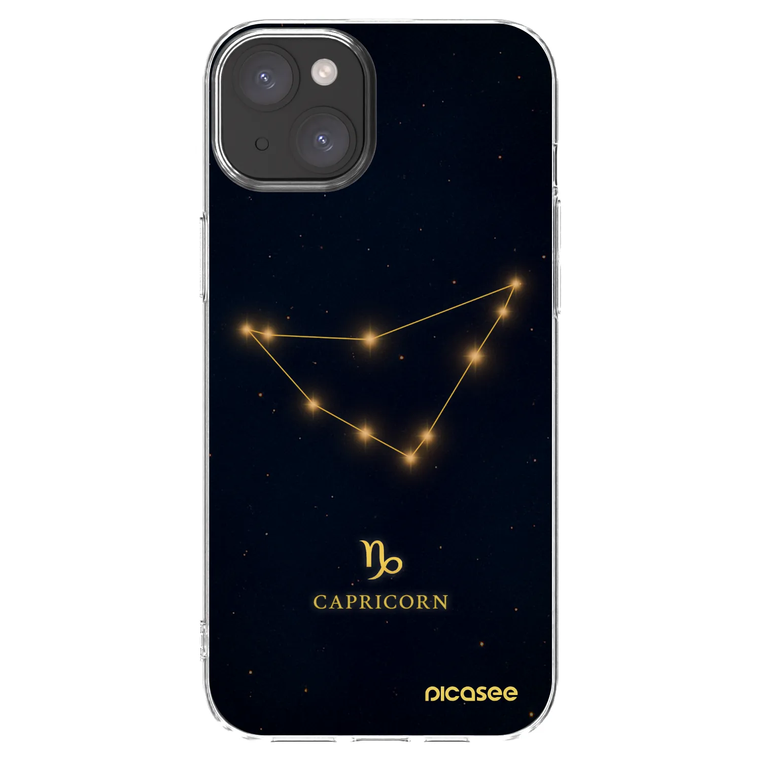Picasee silikonski prozorni ovitek za Apple iPhone 15 Plus - CAPRICORN