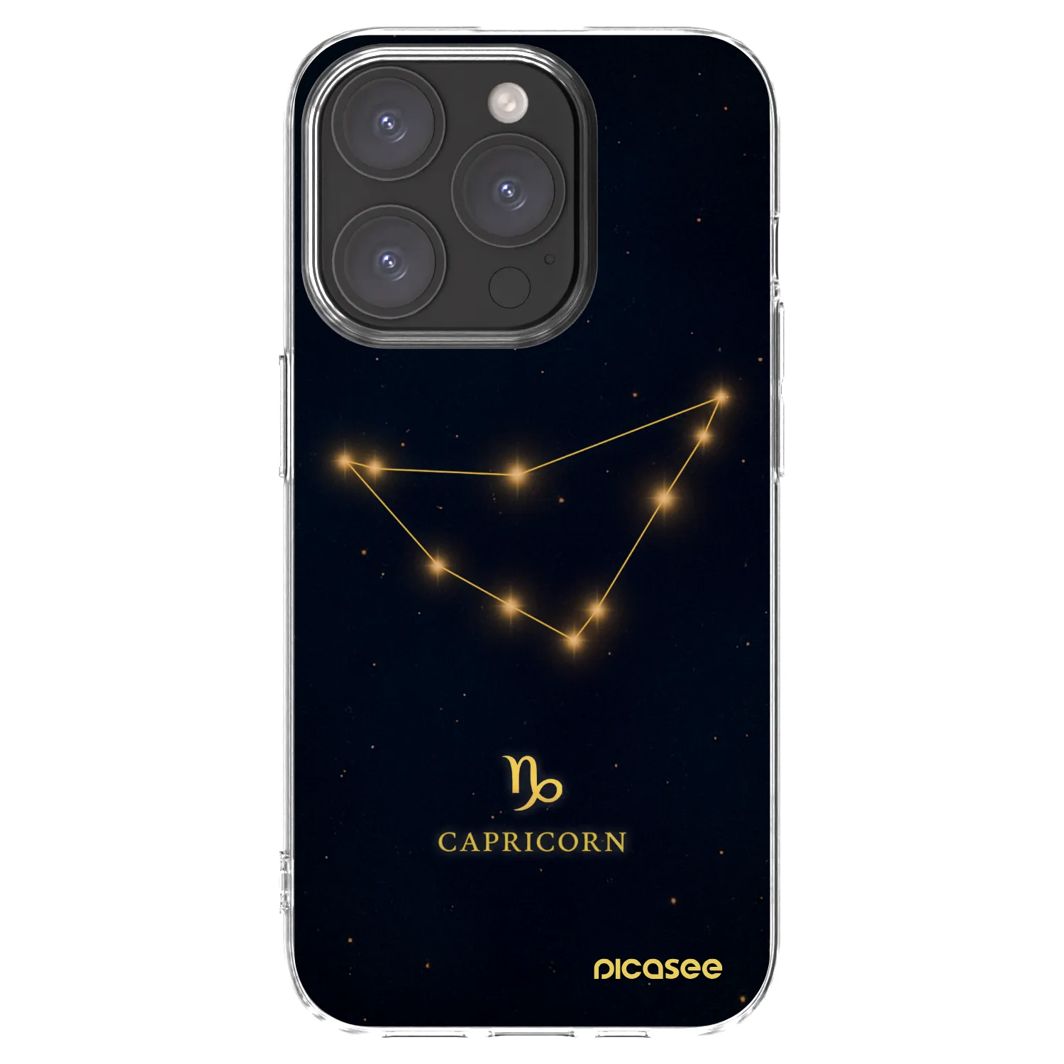 Picasee silikonski prozorni ovitek za Apple iPhone 15 Pro - CAPRICORN