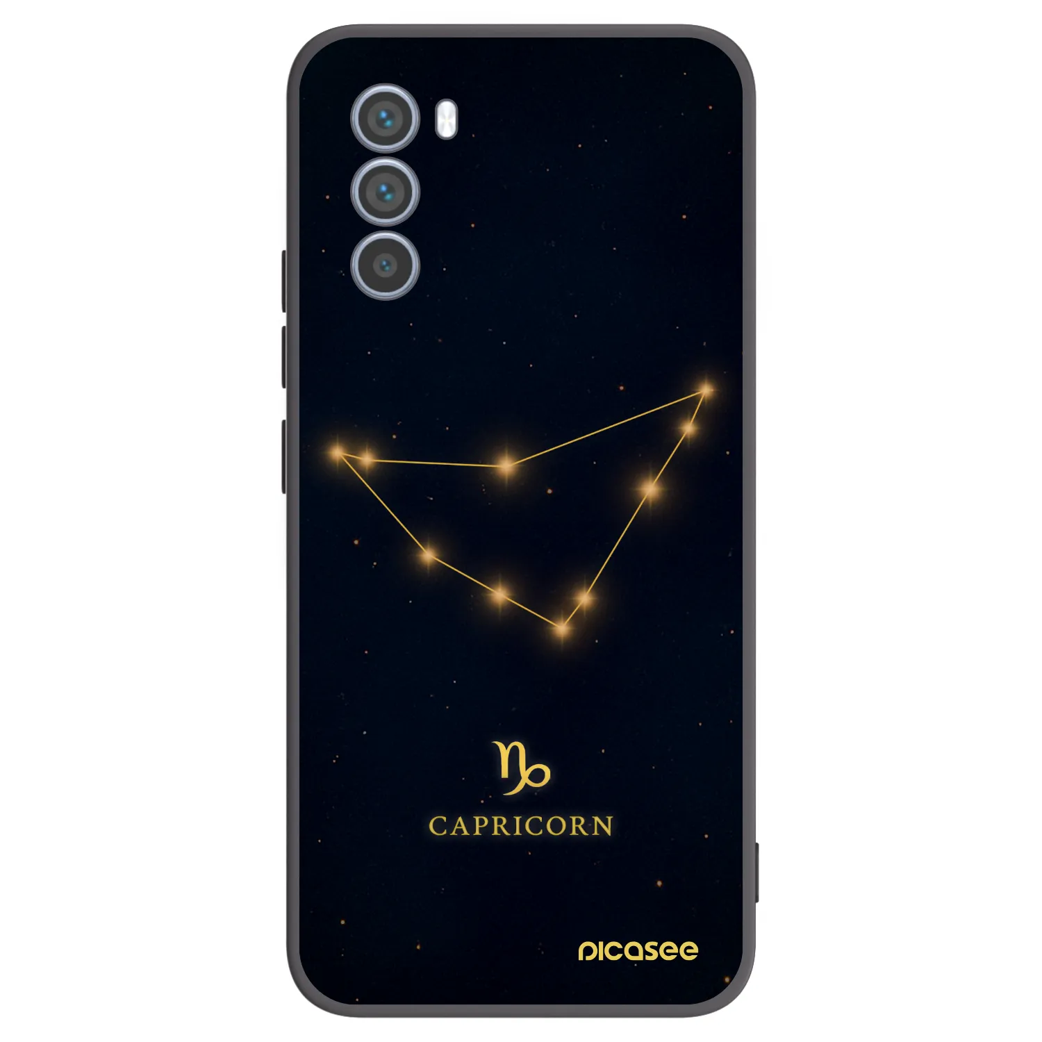 Picasee silikonski črni ovitek za Motorola Moto G62 - CAPRICORN