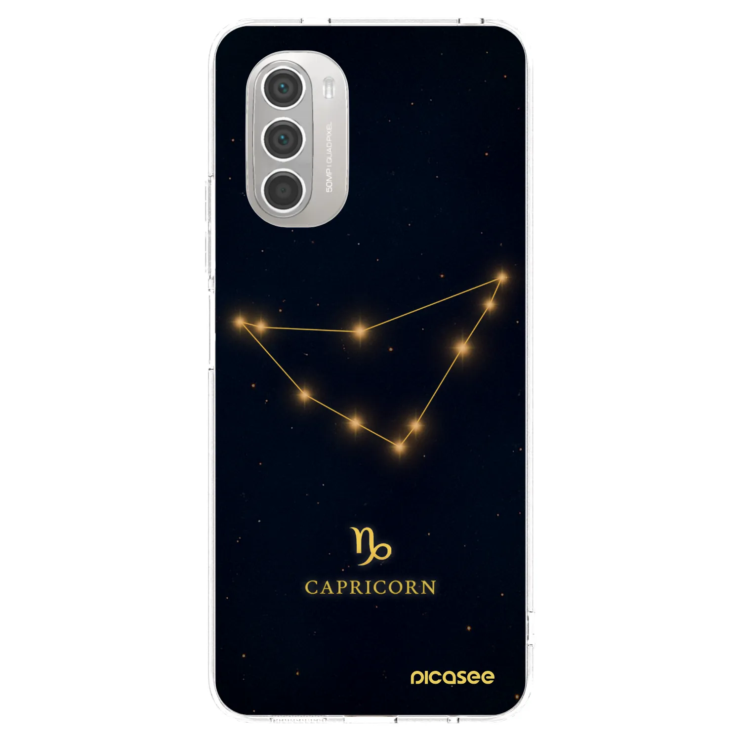 Picasee silikonski prozorni ovitek za Motorola Moto G51 - CAPRICORN