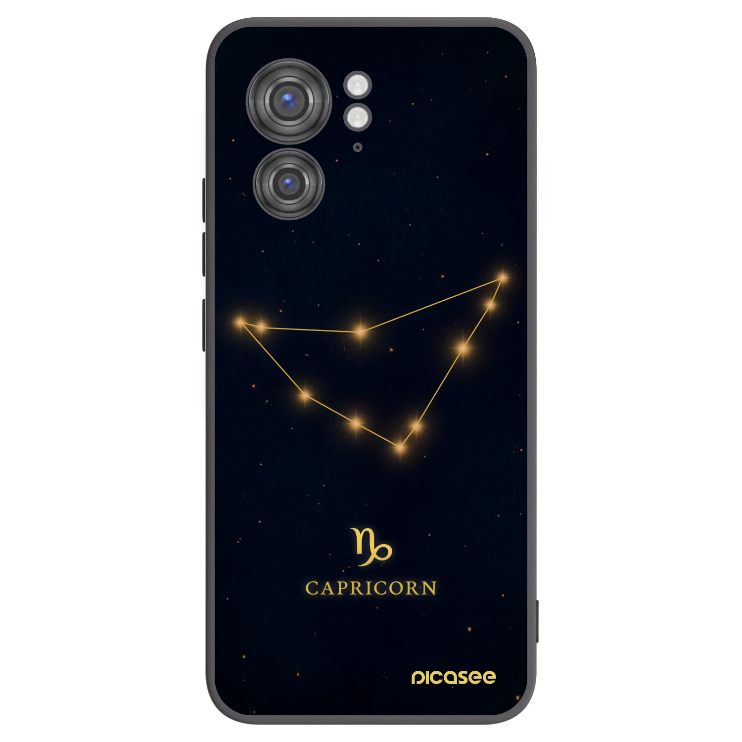 Picasee silikonski črni ovitek za Motorola Edge 40 - CAPRICORN