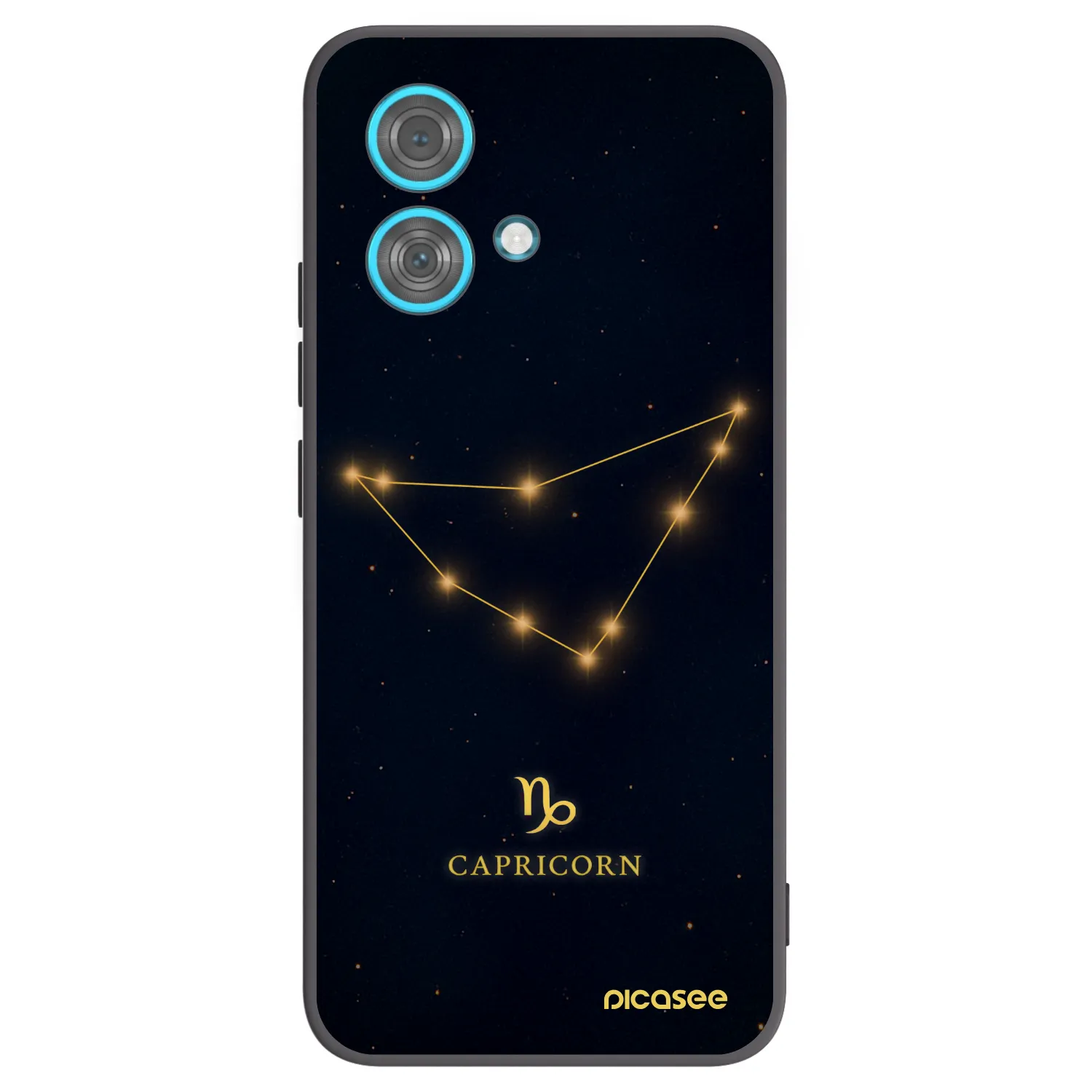 Picasee silikonski črni ovitek za Motorola Edge 40 Neo - CAPRICORN