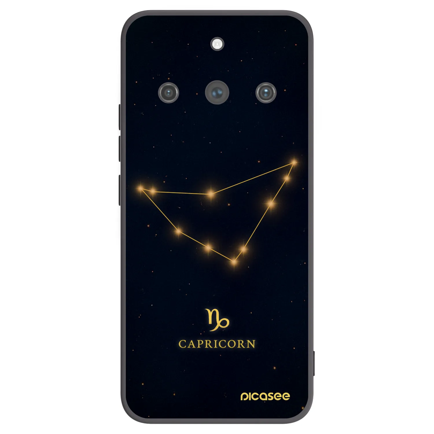 Picasee silikonski črni ovitek za Realme 11 Pro+ - CAPRICORN