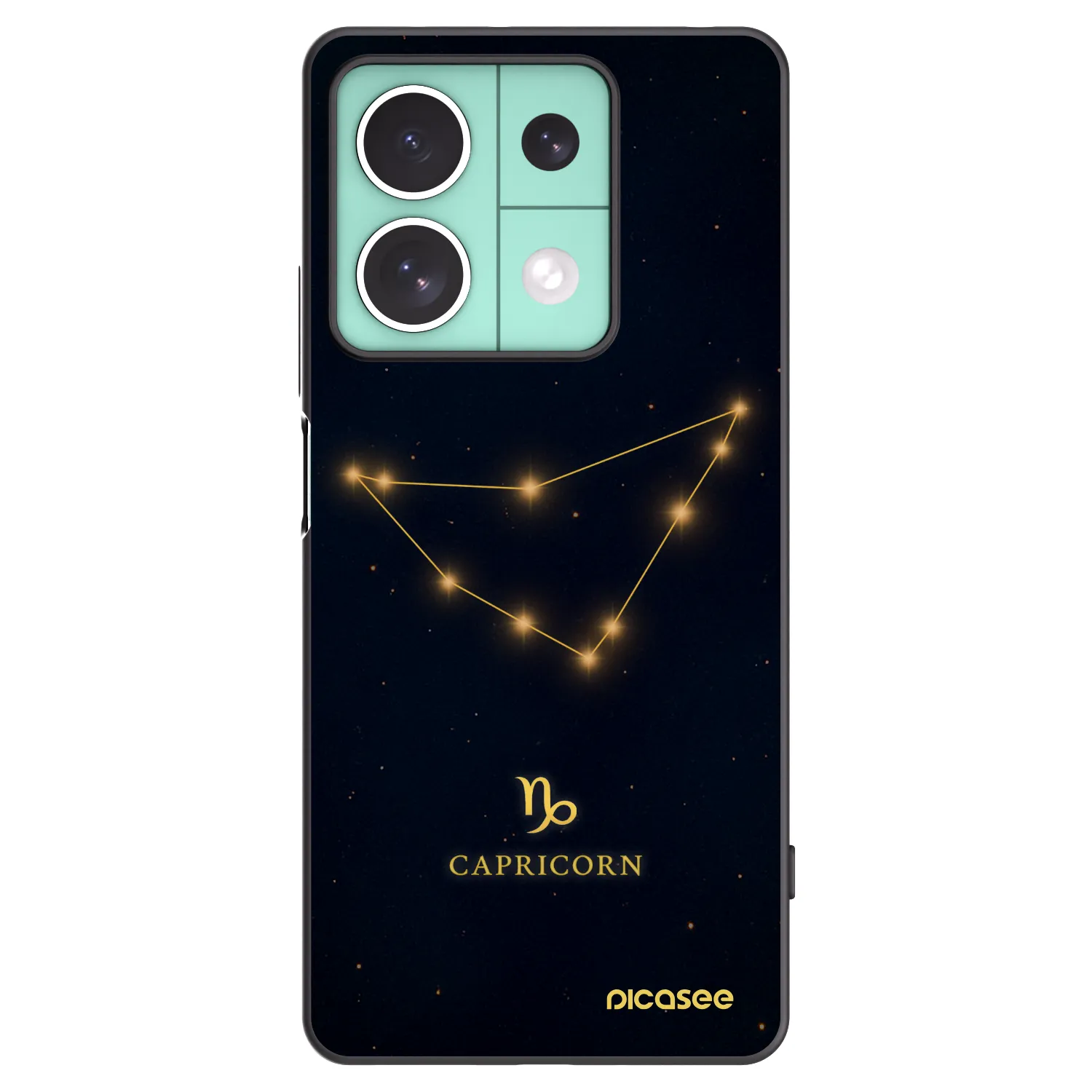 Picasee silikonski črni ovitek za Xiaomi Redmi Note 13 5G - CAPRICORN