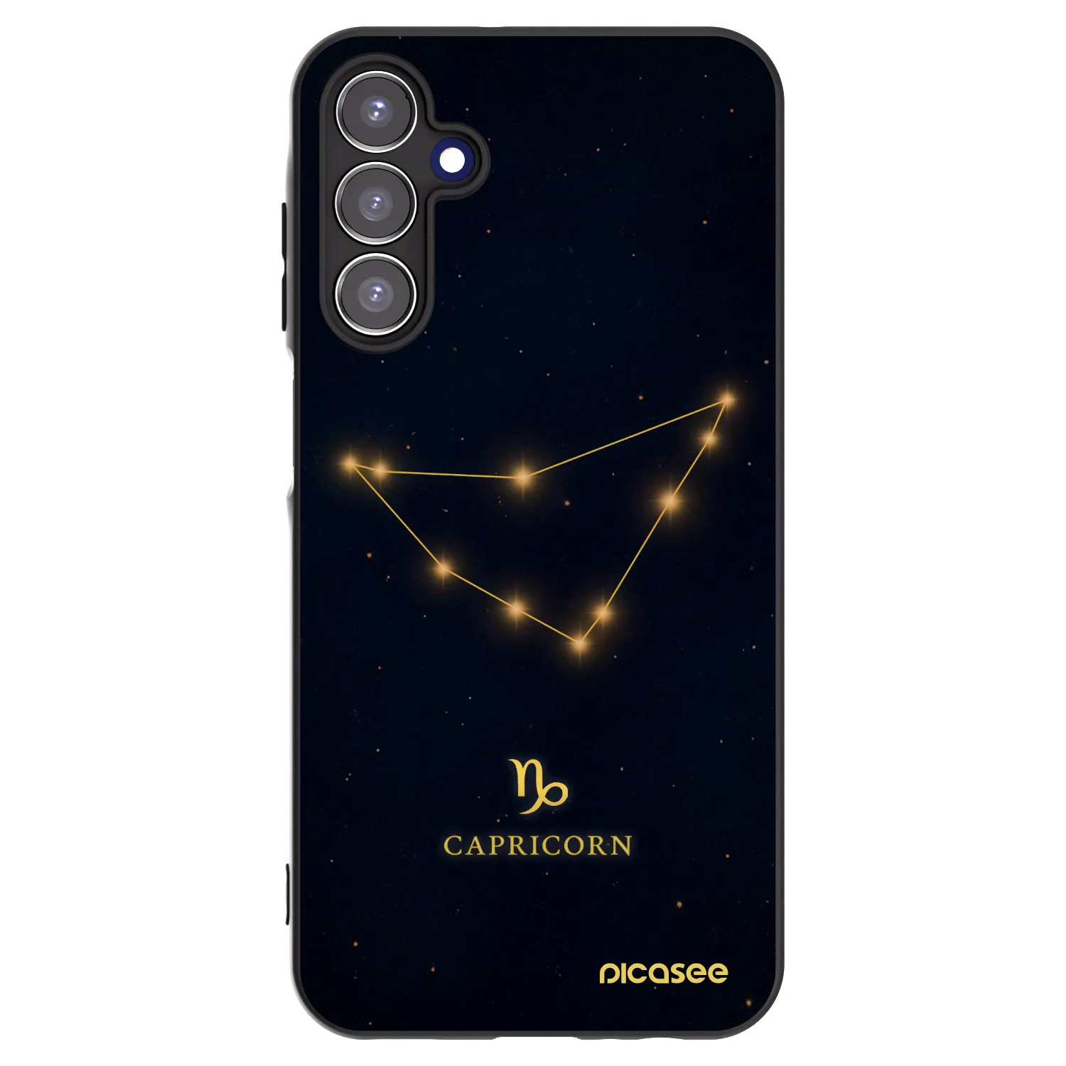 Picasee silikonski črni ovitek za Samsung Galaxy A15 A156B 5G - CAPRICORN