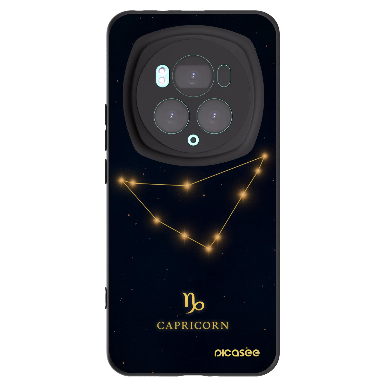 Picasee silikonski črni ovitek za Honor Magic6 Pro - CAPRICORN