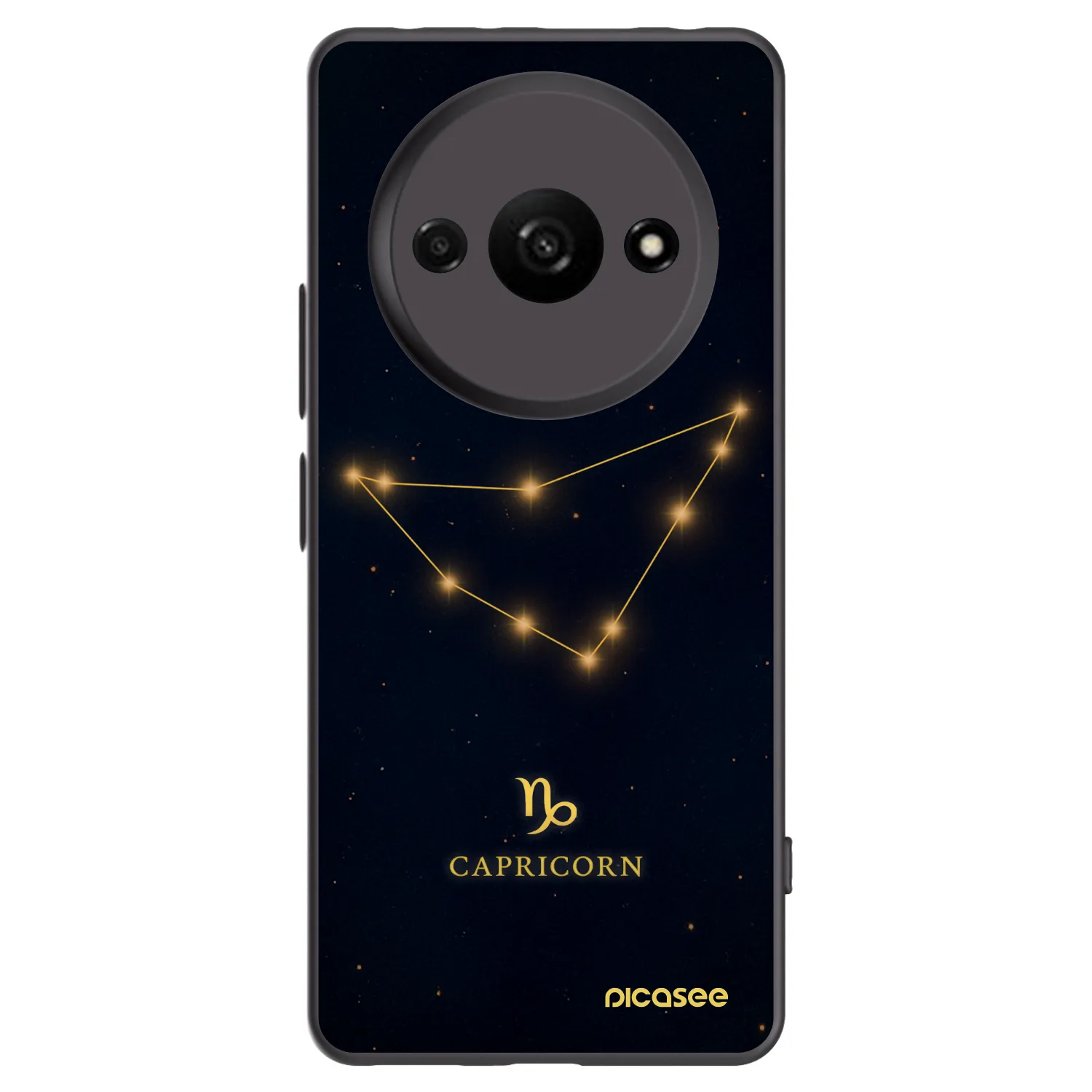 Picasee silikonski črni ovitek za Xiaomi Redmi A3 - CAPRICORN