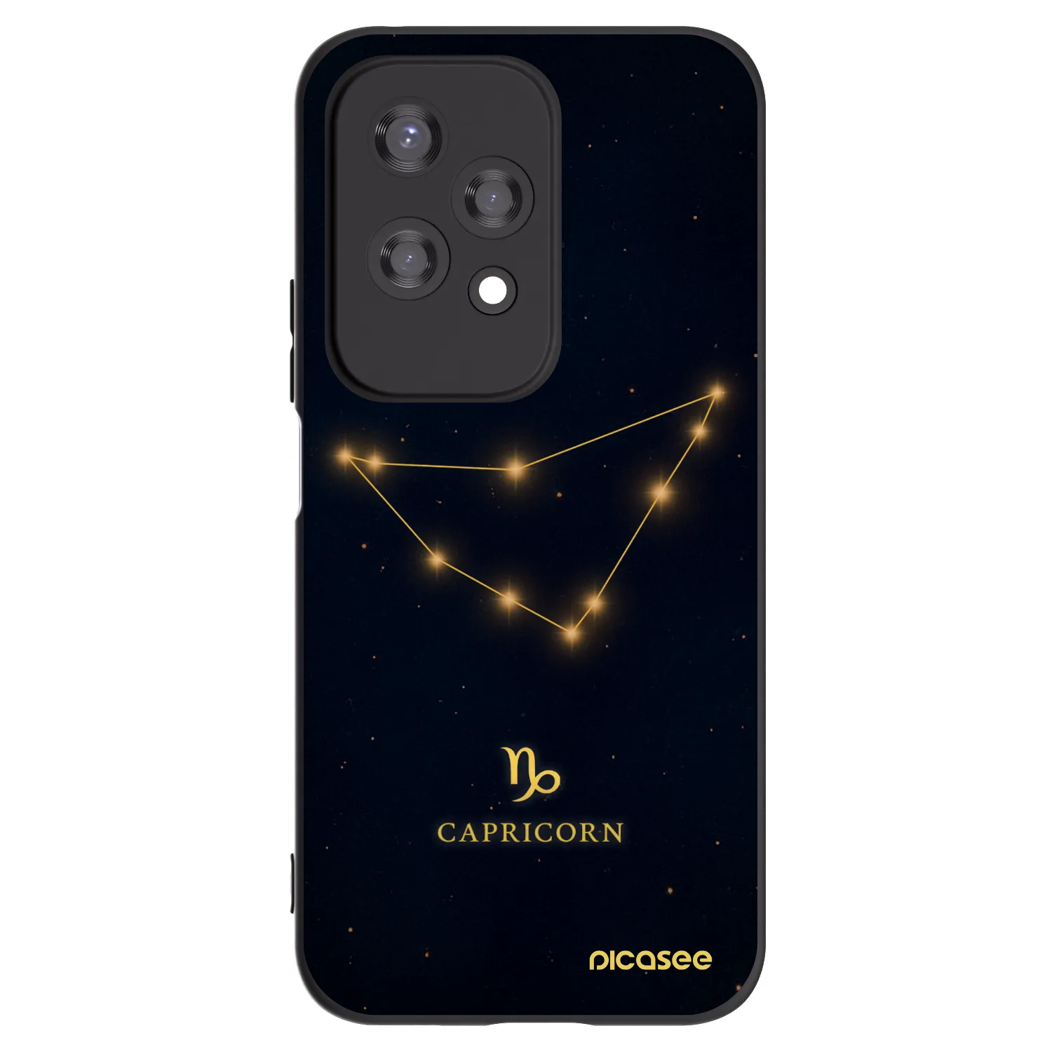 Picasee silikonski črni ovitek za Honor 200 Lite - CAPRICORN