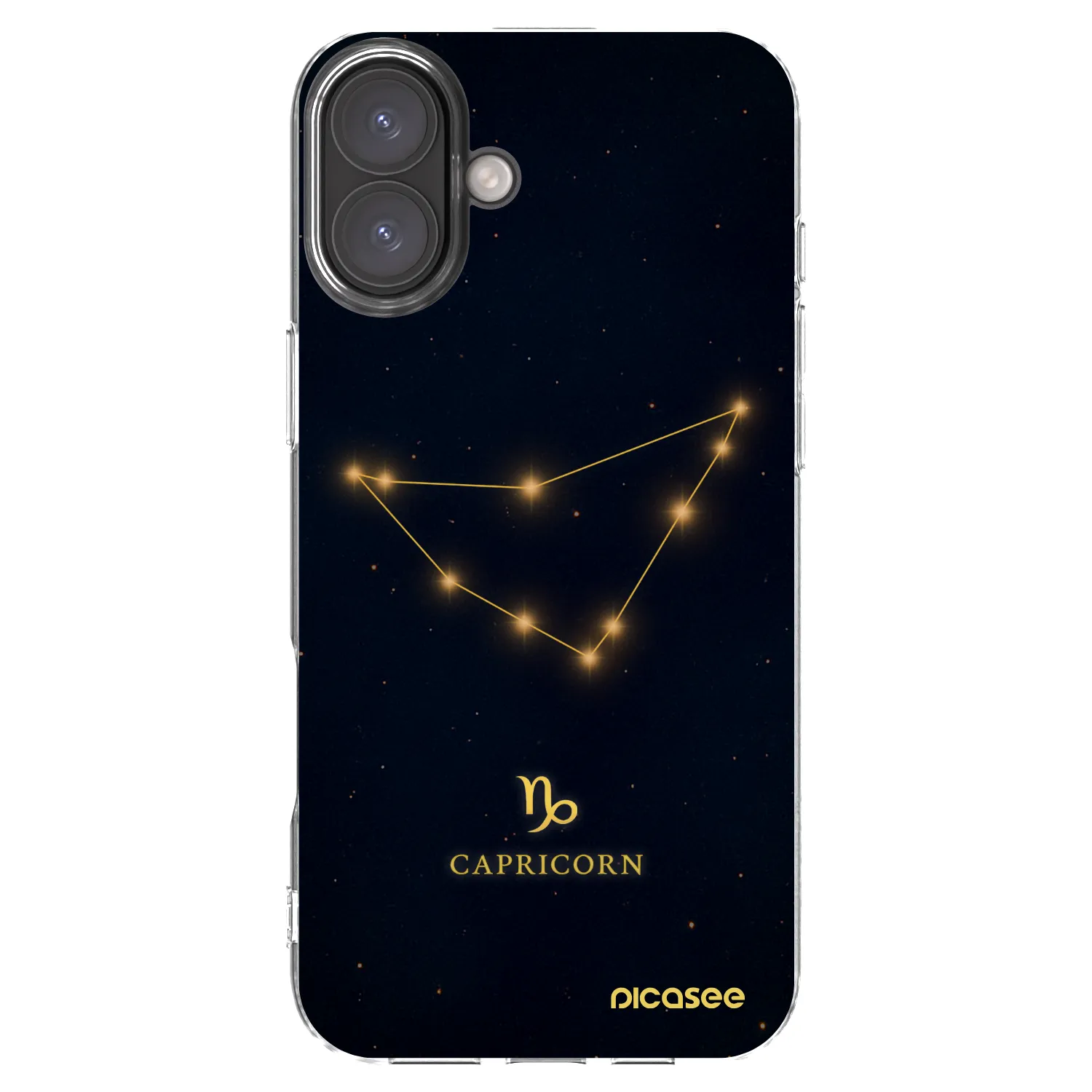 Picasee silikonski prozorni ovitek za Apple iPhone 16 Plus - CAPRICORN