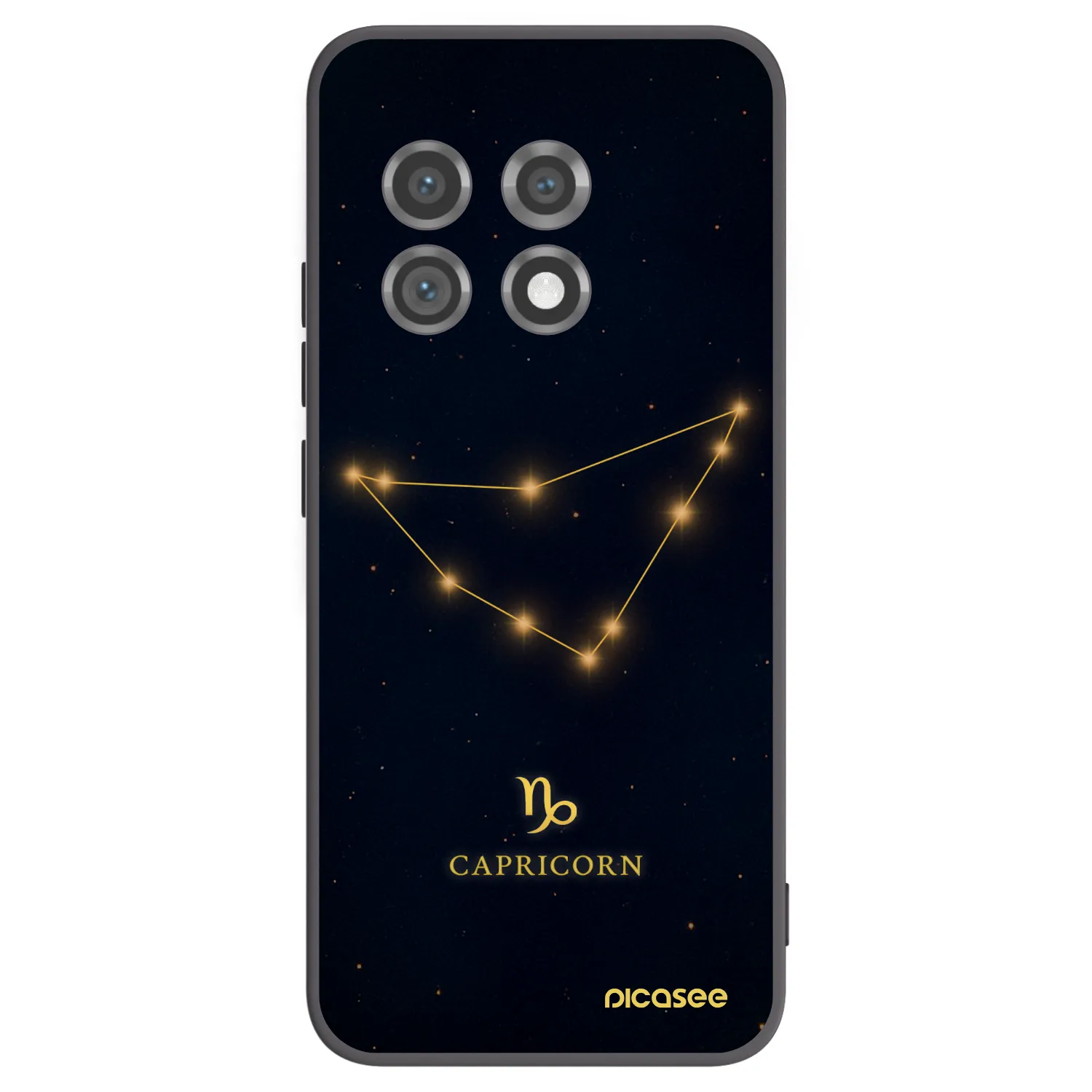 Picasee silikonski črni ovitek za OnePlus 11 5G - CAPRICORN