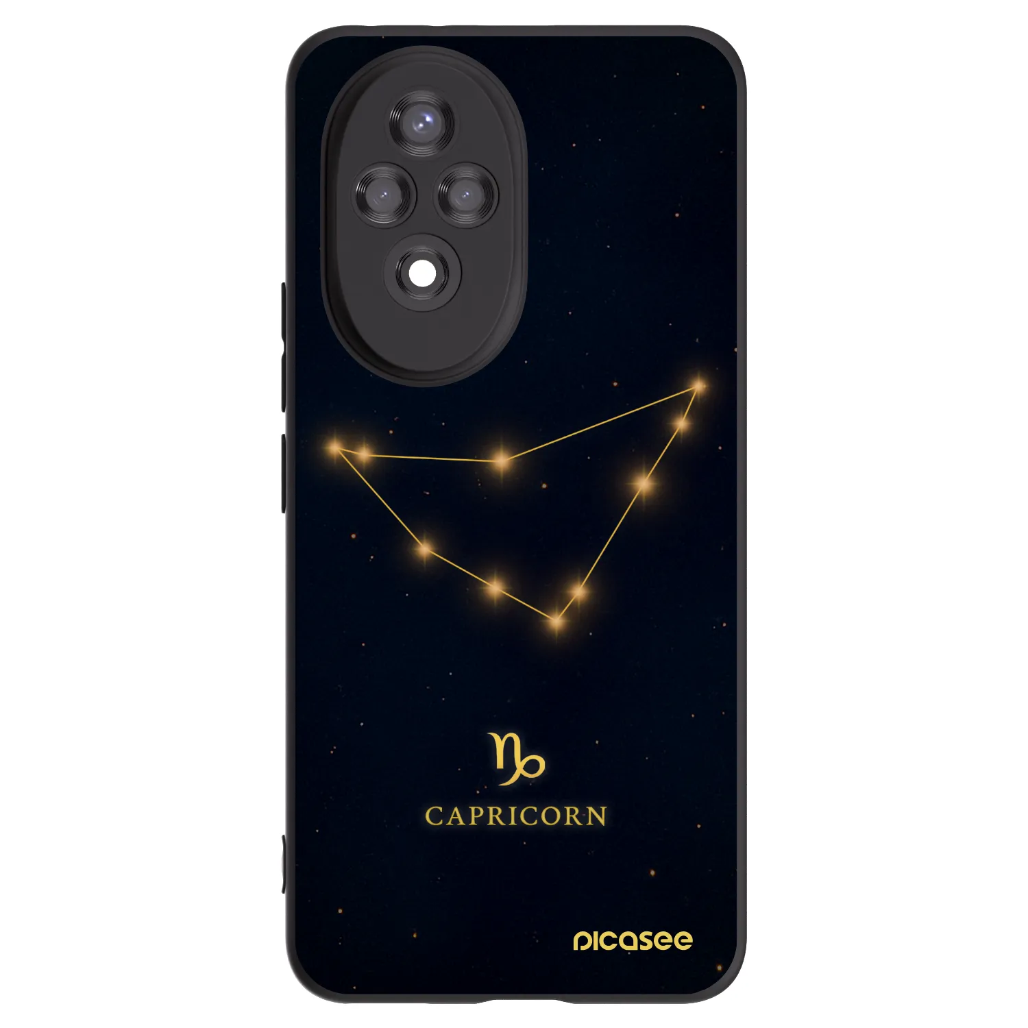 Picasee silikonski črni ovitek za Honor 200 Pro 5G - CAPRICORN