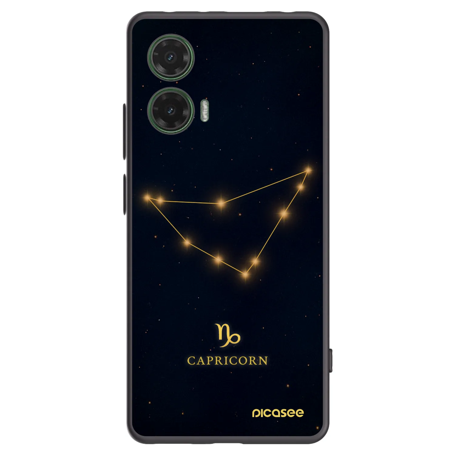 Picasee silikonski črni ovitek za Motorola Moto G35 5G - CAPRICORN
