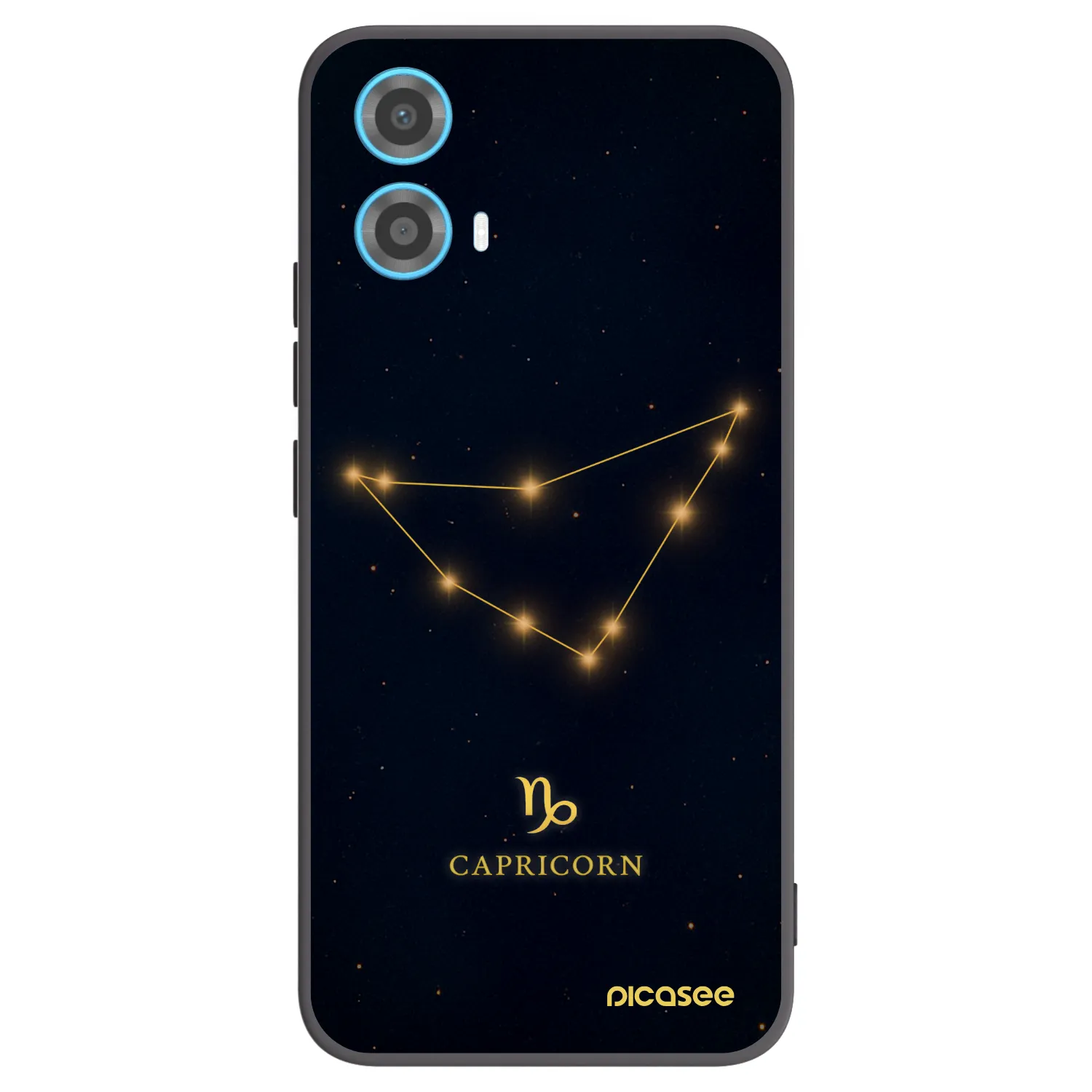 Picasee silikonski črni ovitek za Motorola Moto G34 5G - CAPRICORN