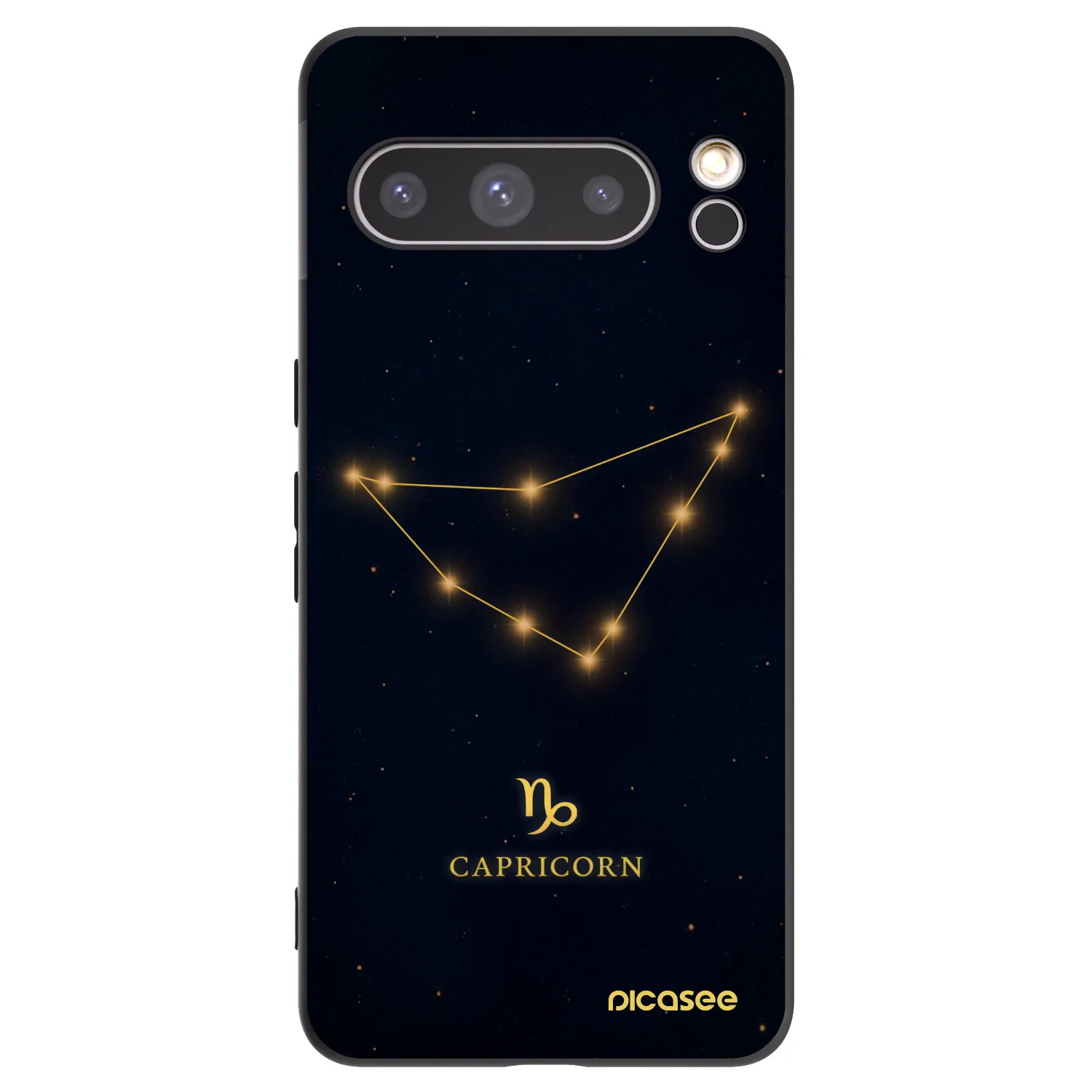 Picasee silikonski črni ovitek za Google Pixel 8 Pro - CAPRICORN
