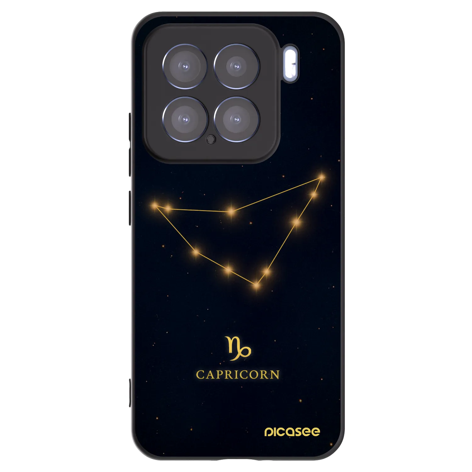 Picasee silikonski črni ovitek za Xiaomi 15 - CAPRICORN