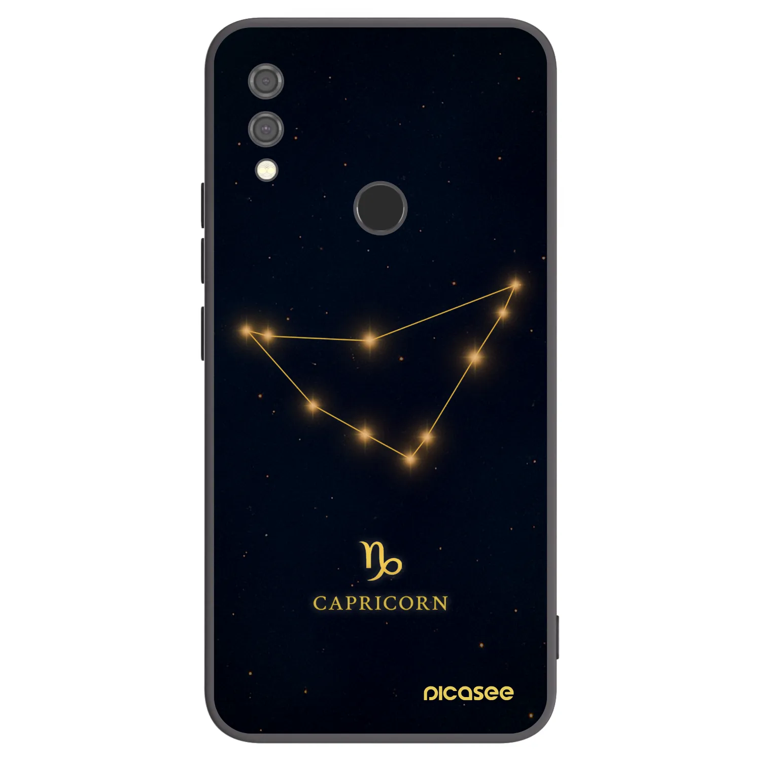 Picasee silikonski črni ovitek za Xiaomi Redmi Note 7 - CAPRICORN