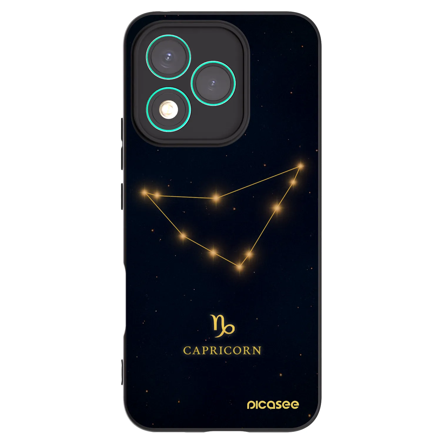 Picasee silikonski črni ovitek za Honor 400 Lite 5G - CAPRICORN