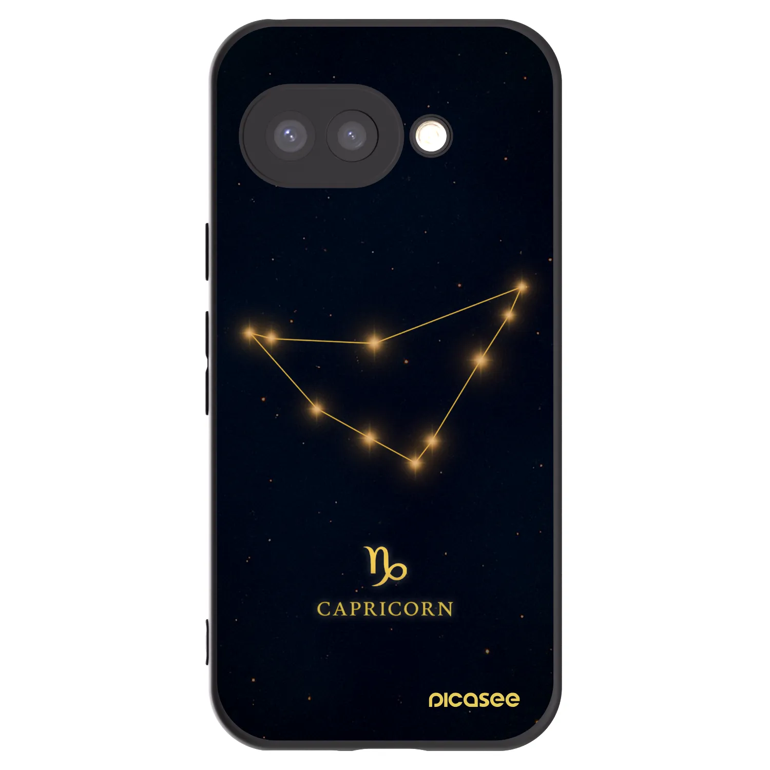 Picasee silikonski črni ovitek za Google Pixel 9a - CAPRICORN