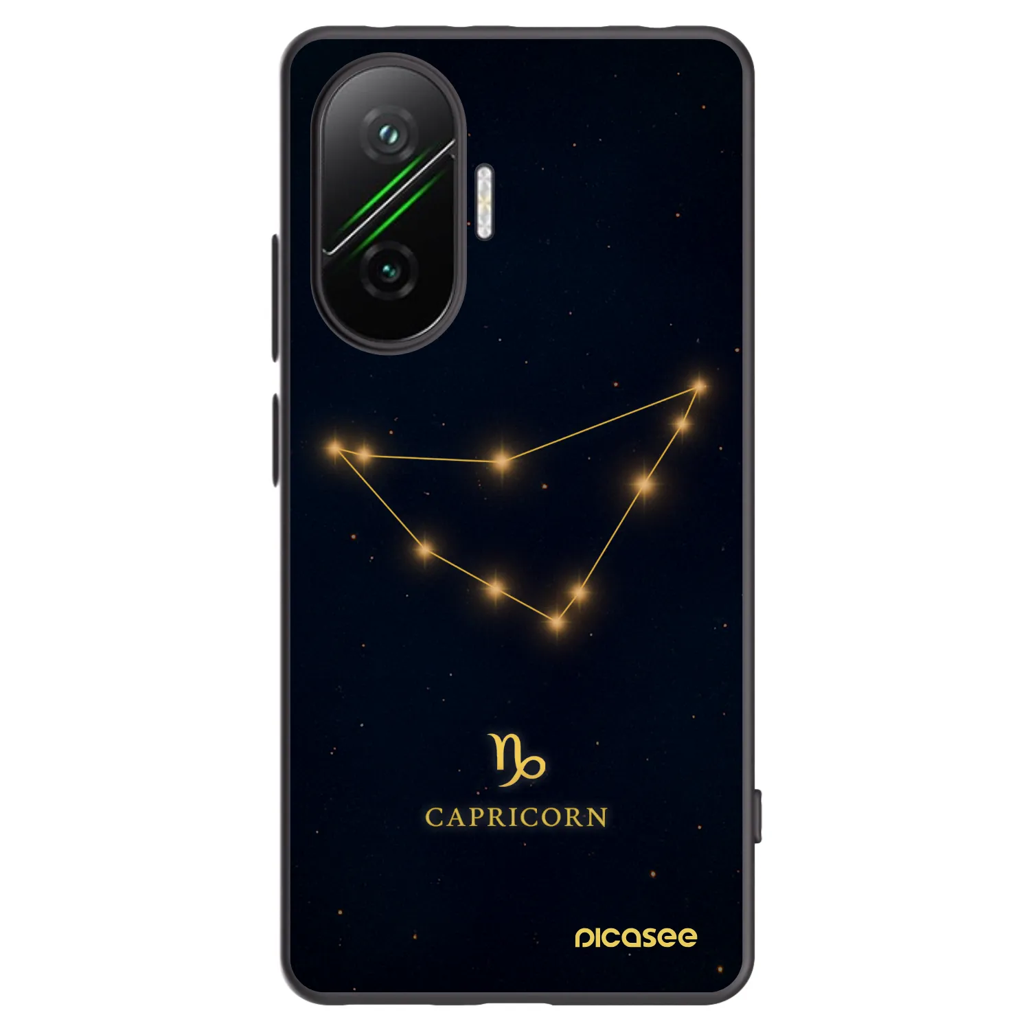 Picasee silikonski črni ovitek za Xiaomi Poco F7 5G - CAPRICORN