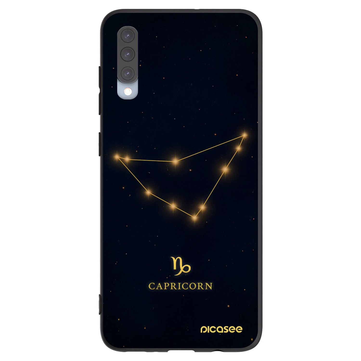 Picasee silikonski črni ovitek za Samsung Galaxy A70 A705F - CAPRICORN
