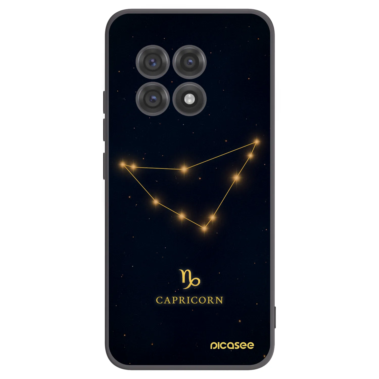 Picasee silikonski črni ovitek za OnePlus 13R 5G - CAPRICORN