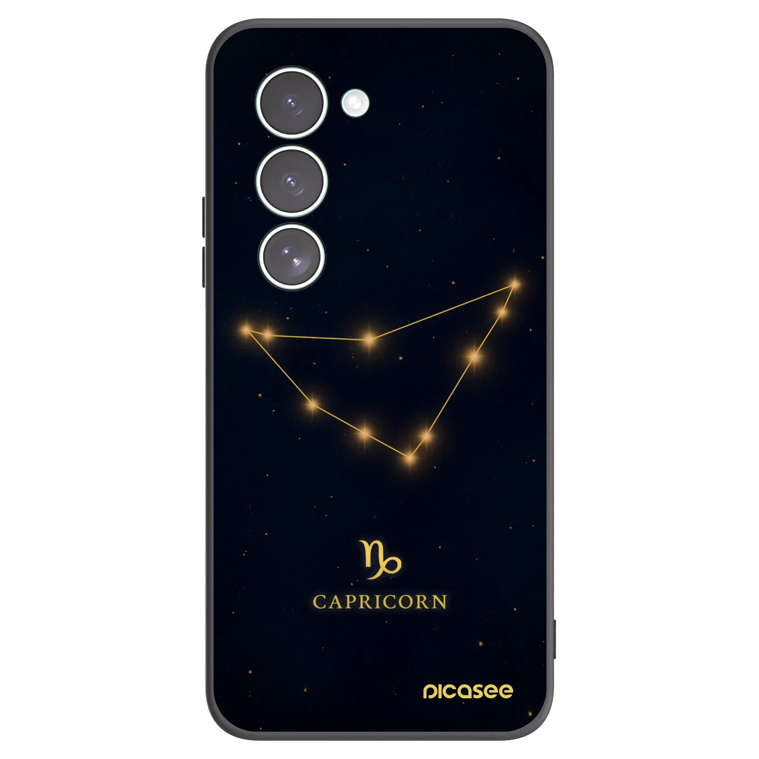 Picasee silikonski črni ovitek za Xiaomi Redmi 15 5G - CAPRICORN