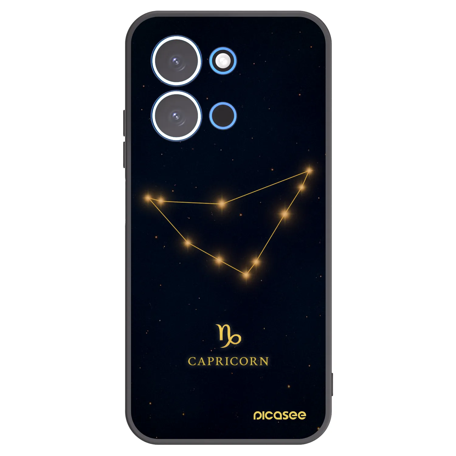 Picasee silikonski črni ovitek za Xiaomi Redmi 15C 4G - CAPRICORN