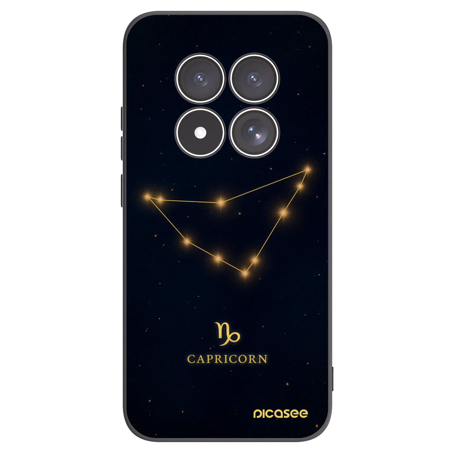 Picasee silikonski črni ovitek za Xiaomi Redmi Note 15 Pro 4G - CAPRICORN