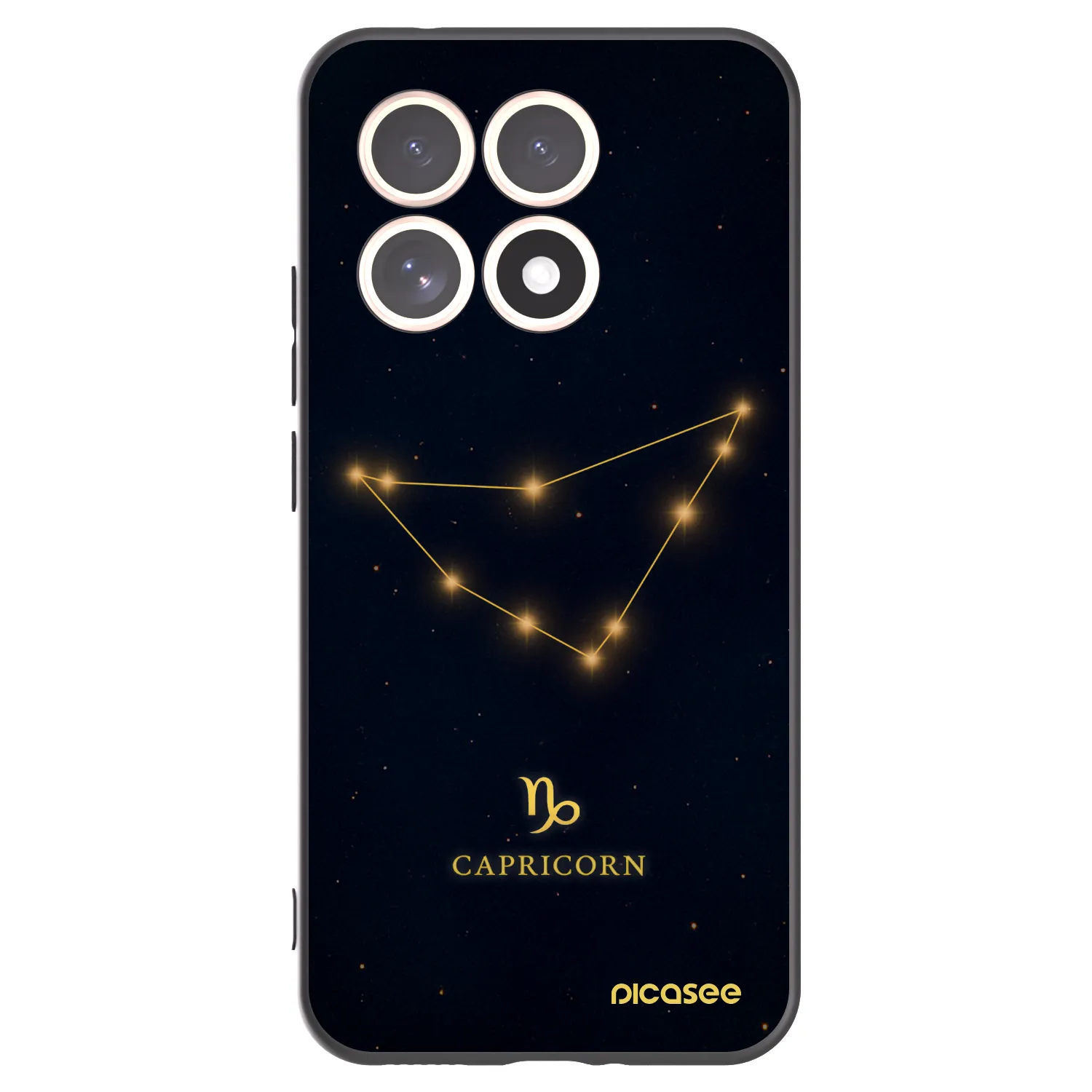 Picasee silikonski črni ovitek za Xiaomi 15T - CAPRICORN