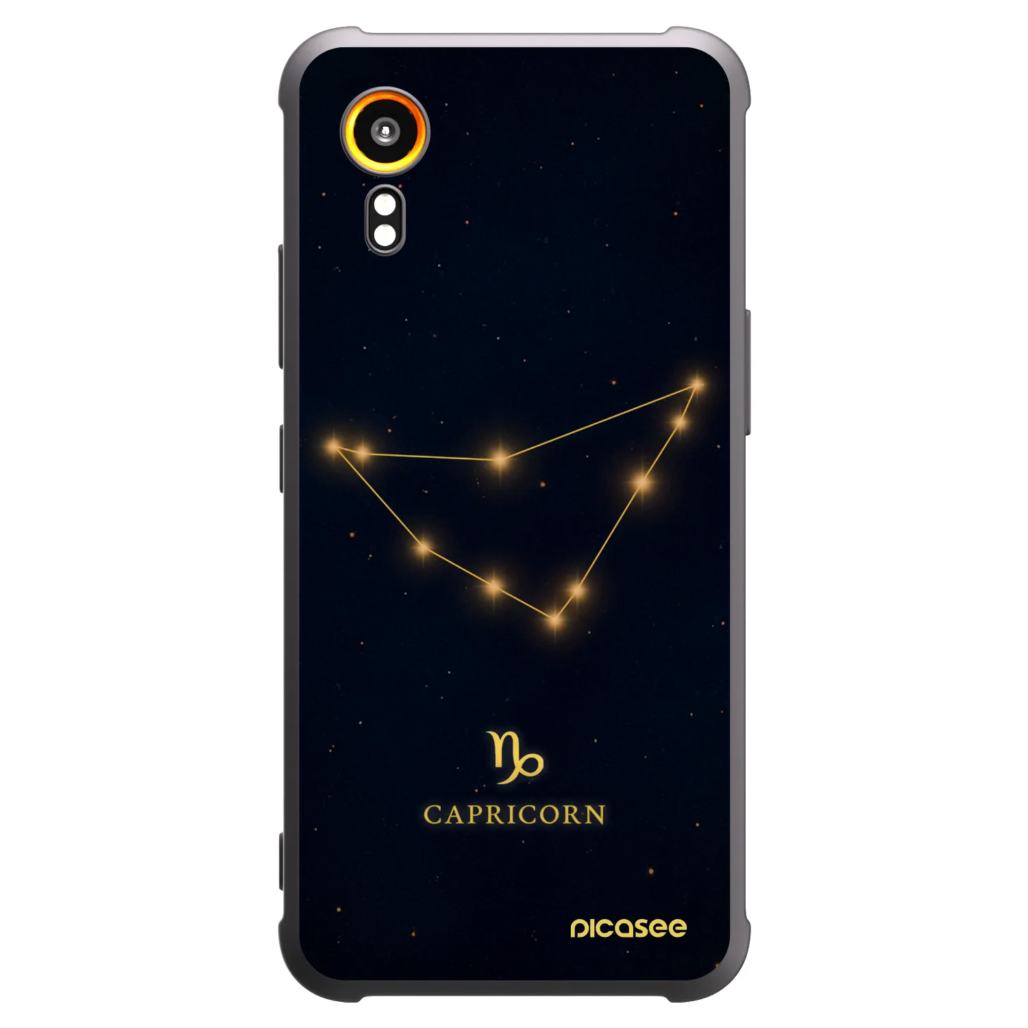 Picasee silikonski črni ovitek za Samsung Galaxy Xcover 7 - CAPRICORN