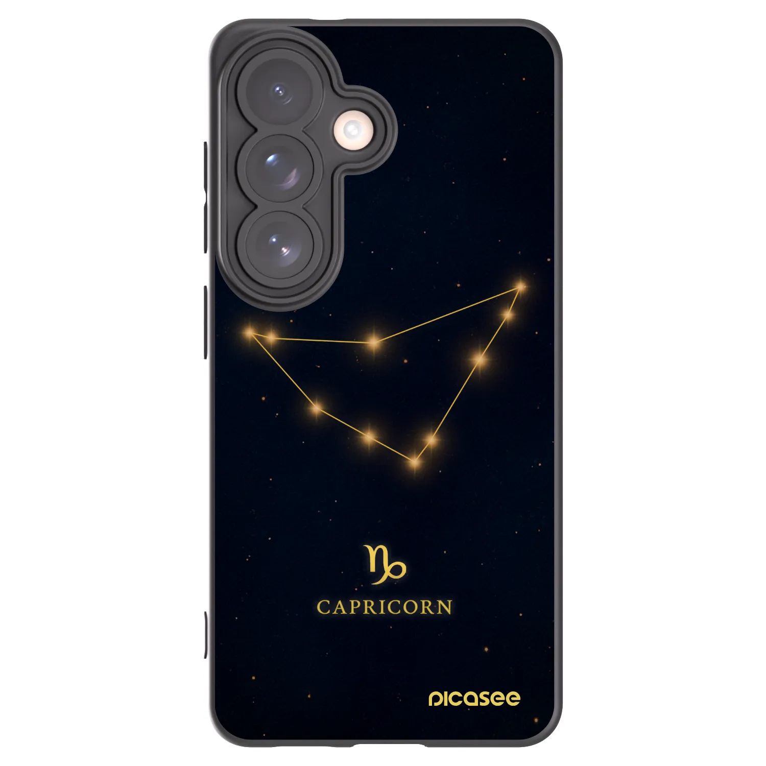 Picasee silikonski črni ovitek za Samsung Galaxy S26 - CAPRICORN