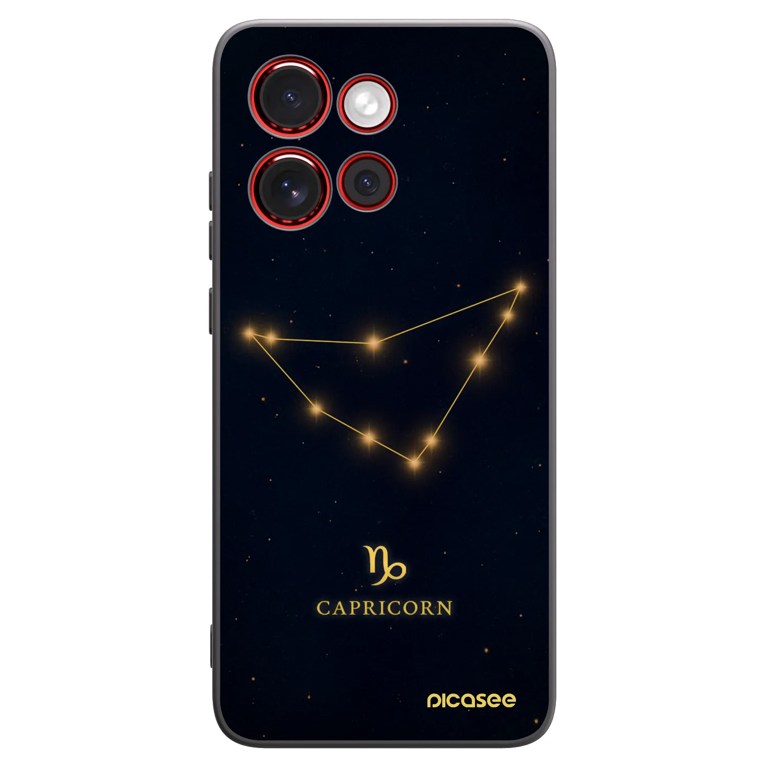 Picasee silikonski črni ovitek za Motorola Edge 60 Neo 5G - CAPRICORN