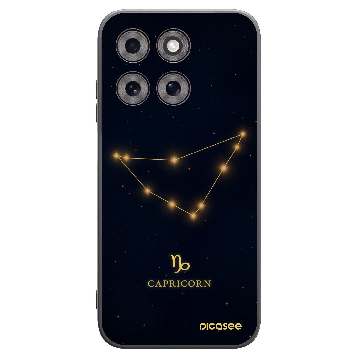 Picasee silikonski črni ovitek za Motorola Moto G77 - CAPRICORN